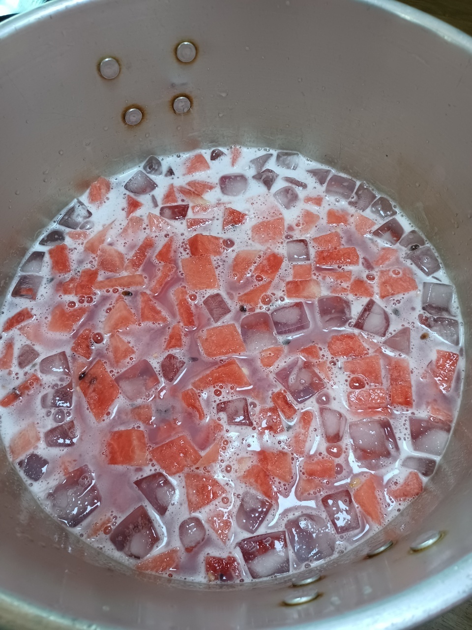 수박 화채 만들기